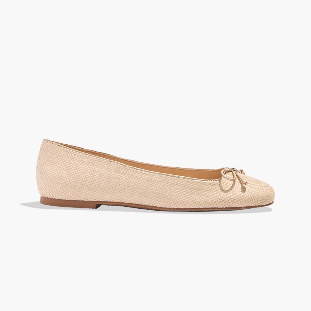 Jack Rogers Kenlyn Rattan Ballet 7.5 / NATURAL/PLATINUM - Picture 1 of 16